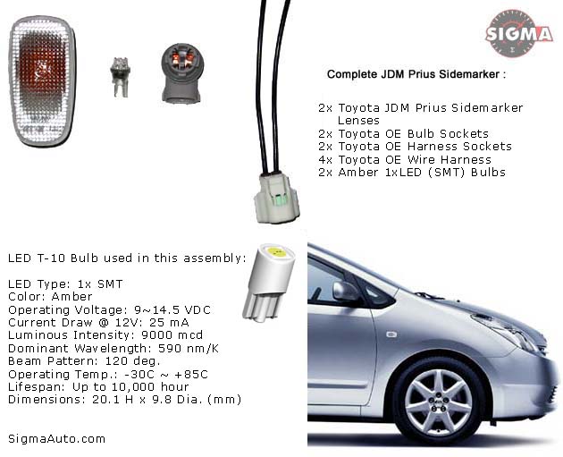 JDM Prius Side Markers + LED Bulbs available now! PriusChat