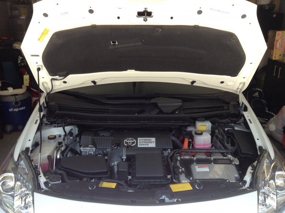 12 13 14 Toyota Prius C City NHP10 Black Strut Gas Lift Hood Shock Damper Kit