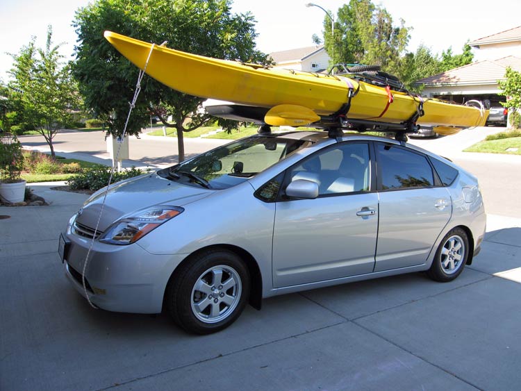 Yakima Offgrid Rooftop Cargo Basket On A 3rd Gen Prius Balancing Act